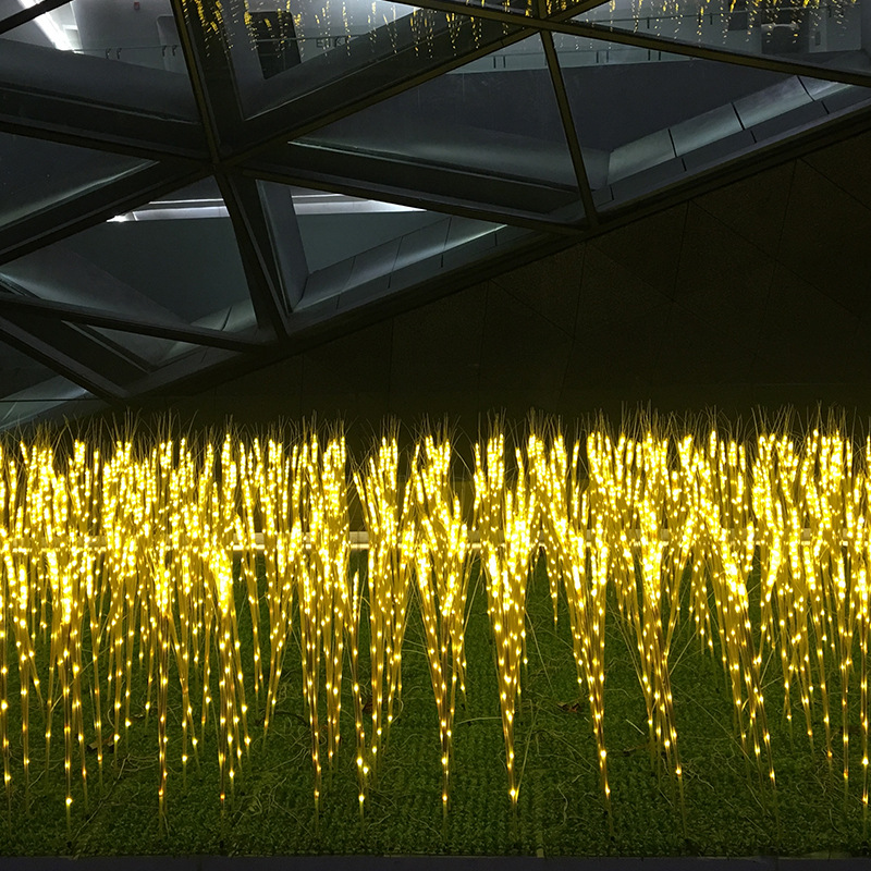 LED wheat ear ground lamp, opening decoration wheat lamp, wheat wave lawn lamp, festival atmosphere, harvest rice ear lamp Application Scenario