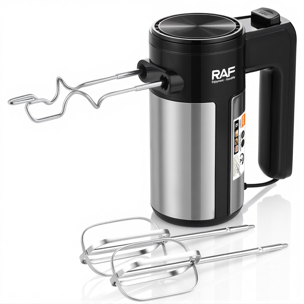 RAF European standard cross-border electric egg beater, 6-speed 460w easy-to-clean baking whipper, cream mixer Specification image