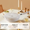 gioia enamel wok, enamel wok, fine iron wok, smoke-free household multi-functional cooking wok, universal stove Item Picture