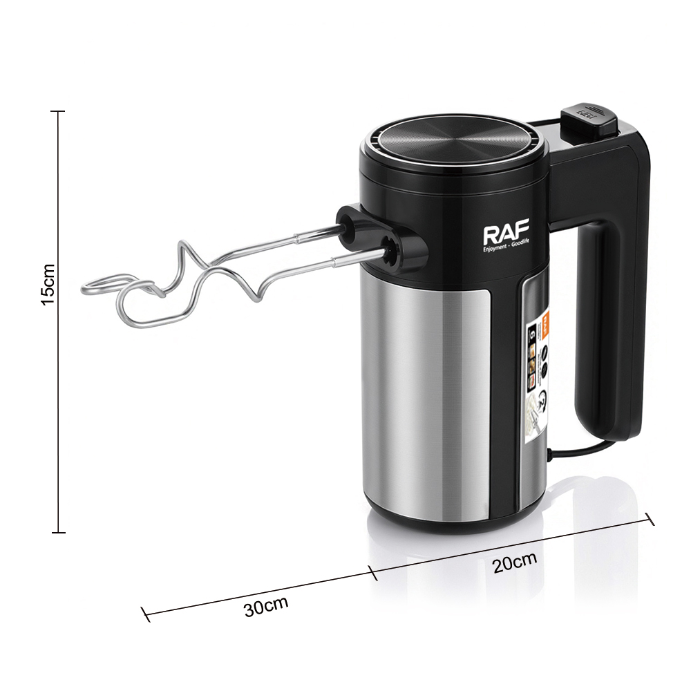 RAF European standard cross-border electric egg beater, 6-speed 460w easy-to-clean baking whipper, cream mixer pic 10