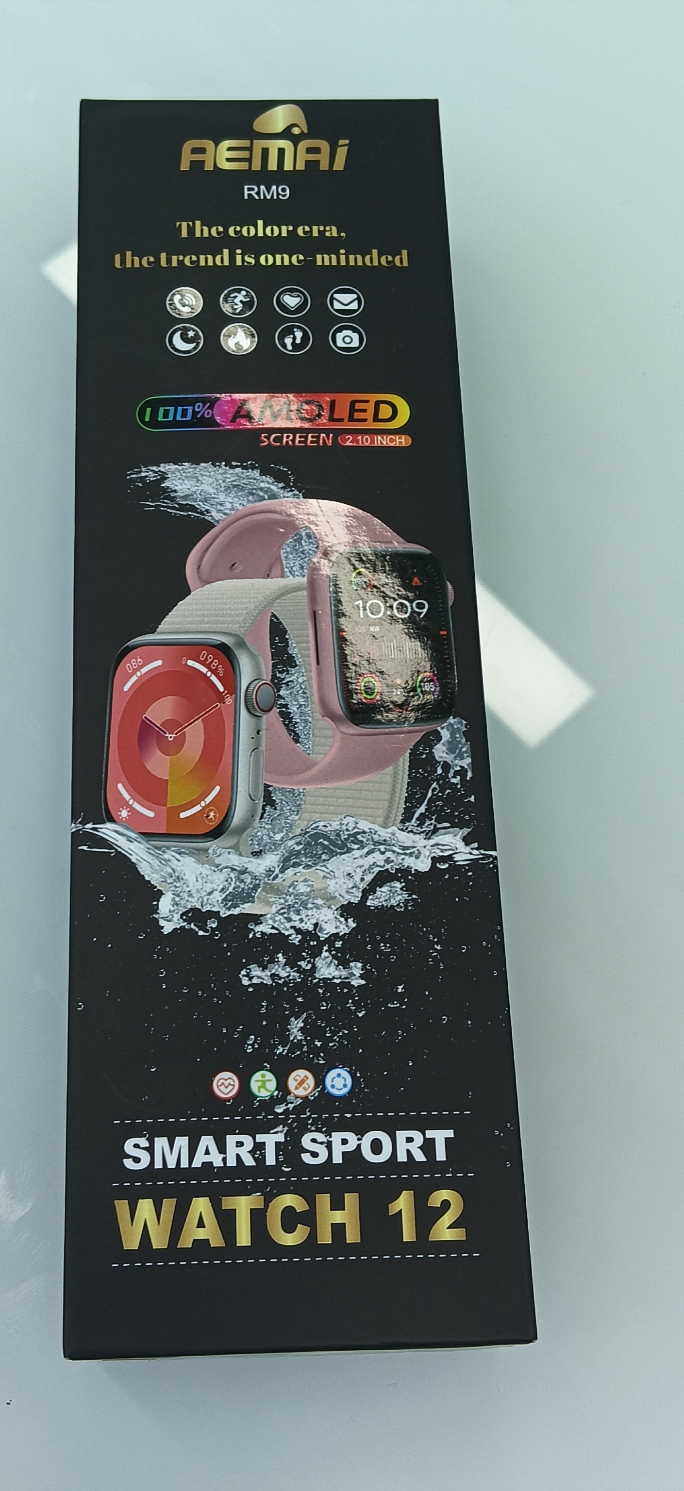 Smartwatch for outdoor sports, Bluetooth call, high-definition large screen, heart rate detection, RM9 details Picture