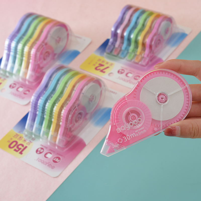 YB-8058 high-quality, large-capacity correction tape, 150-meter ultra-thin PET transparent film, easy to use, continuous student use, factory direct sales Item Picture