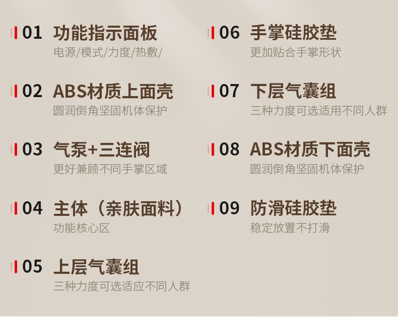 gioia焦亚手部按摩仪器热敷多功能手指护理关节揉捏按手部按摩器详情6