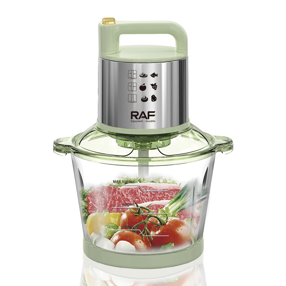 RAF European multi-functional electric meat grinder, 5L large capacity glass filling grinder, garlic grinder, meat grinder, cross-border details Picture