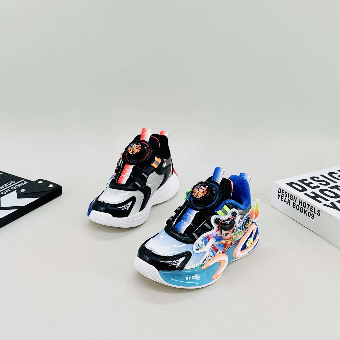 Simba's Glory Children's Spring sports Shoes for Boys, fashionable children's shoes with button design, trendy children's shoes, autumn edition children's shoes for boys details Picture