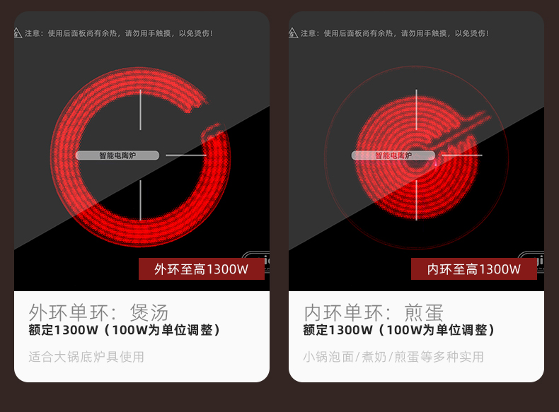 gioia Jiaoya Electric Ceramic stove, household induction cooker, hot pot, high-power multi-functional intelligent stir-frying double-ring electric heating stove pic 6