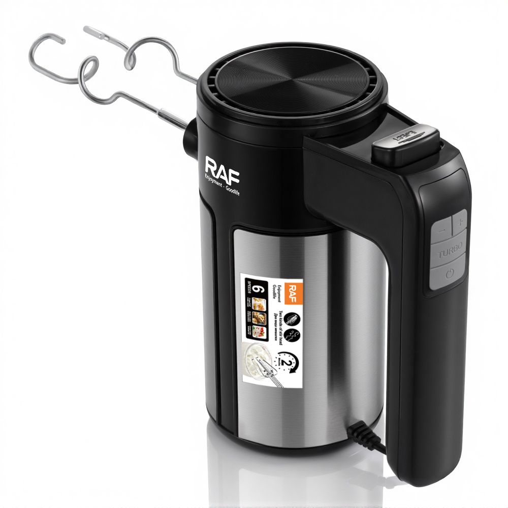 RAF European standard cross-border electric egg beater, 6-speed 460w easy-to-clean baking whipper, cream mixer pic 9