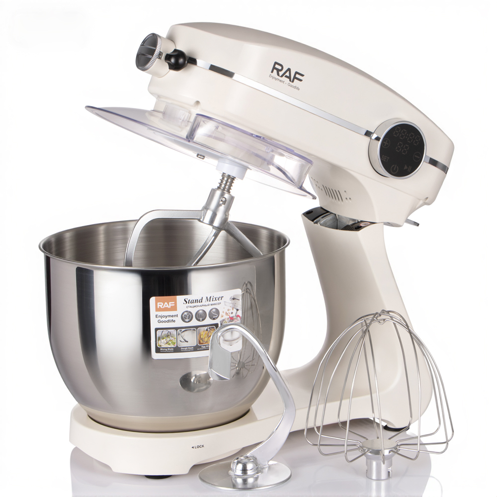 RAF European standard cross-border 7L fully automatic home chef and dough mixer 3-in-1, whipping egg liquid, mincing meat, kneading dough, cream Application Scenario