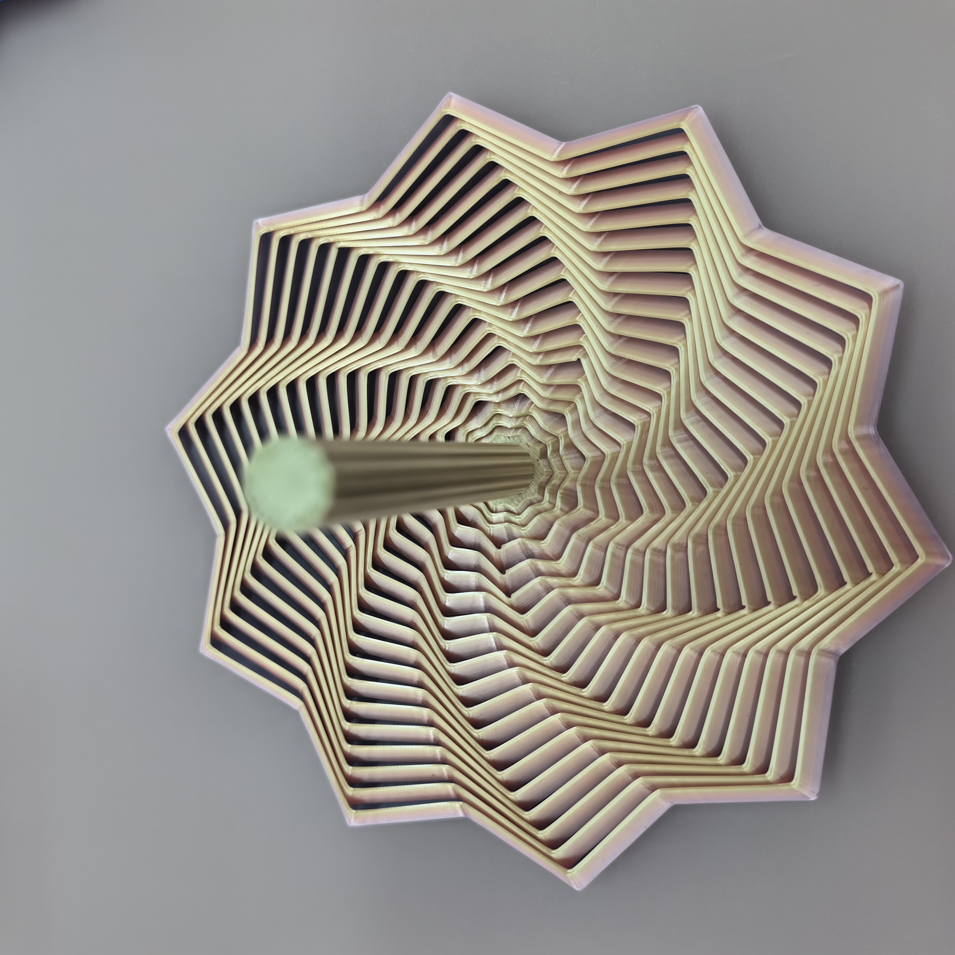 工厂直销跨境热卖爆款3D打印星形解压玩具手柄多边形解压细节图