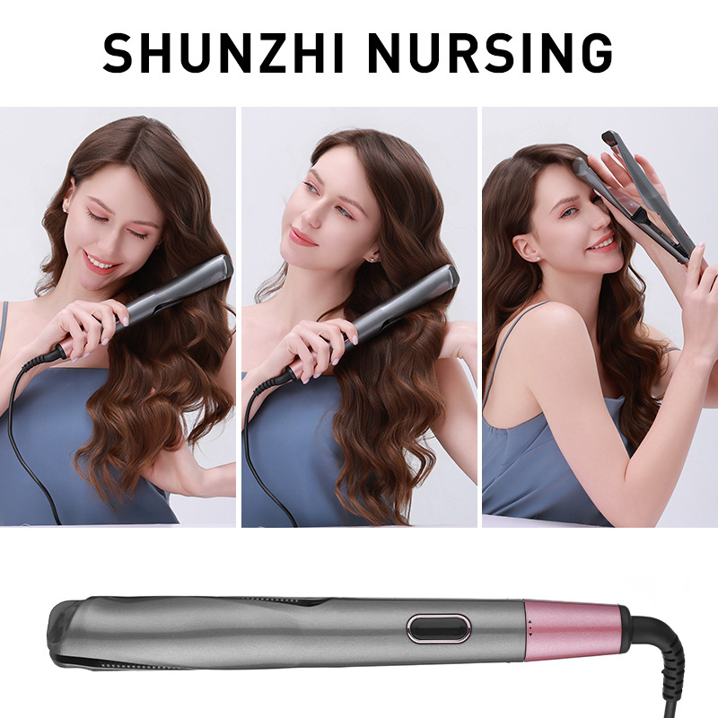 Cross-border twist splint, curling and straightening dual-purpose hair straightening device, two-in-one hair straightening splint, perming and curling device, curling magic tool detail image 4