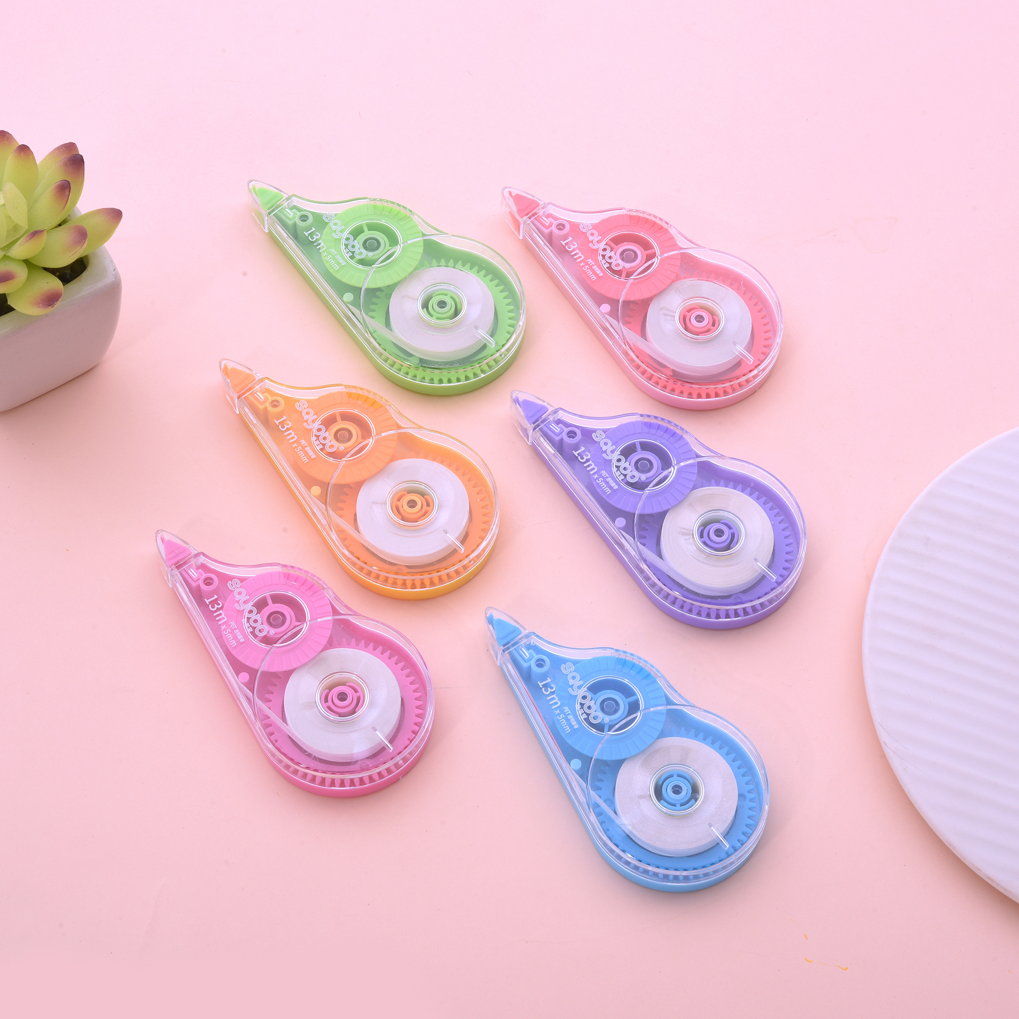 YB-8062 high-quality, large-capacity correction tape, 78-meter ultra-thin film PET transparent film, easy to use, continuous student use, factory direct sales details Picture