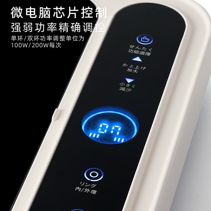 gioia Jiaoya Electric Ceramic stove, household induction cooker, hot pot, high-power multi-functional intelligent stir-frying double-ring electric heating stove Specification image