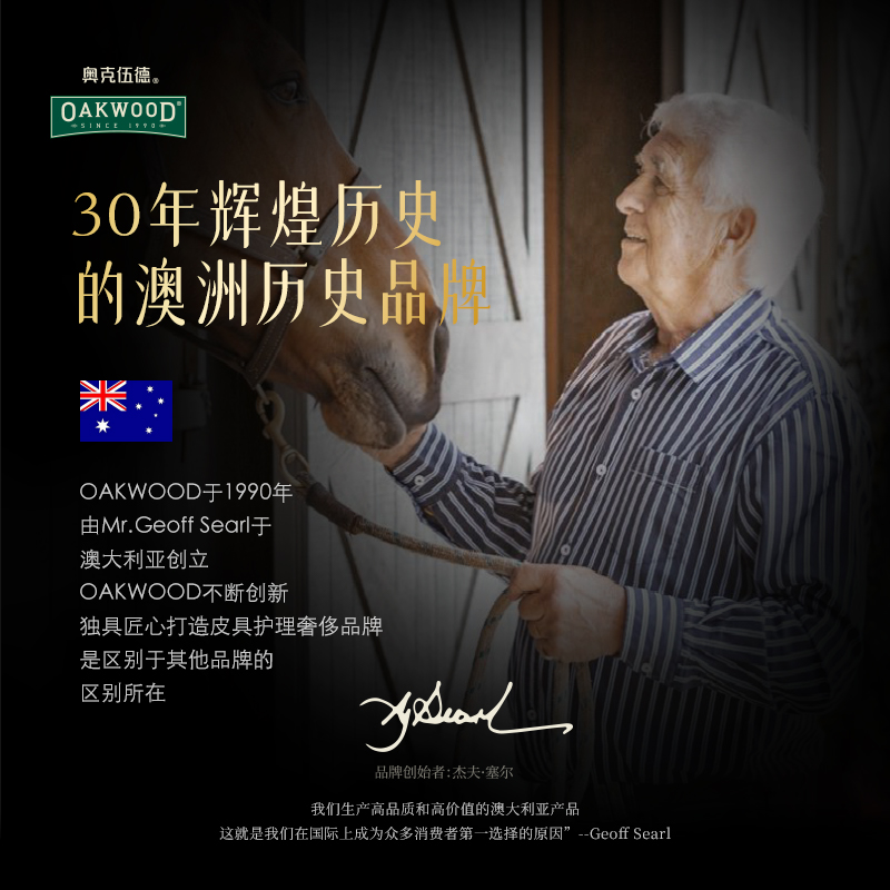 OAKWOOD Leather Deep Cleaner, genuine leather sofa and chair, luxury leather goods and bags cleaner Item Picture