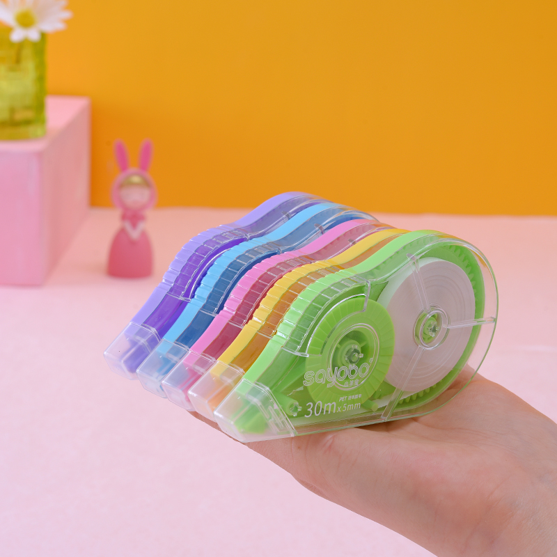 YB-8058 high-quality, large-capacity correction tape, 150-meter ultra-thin PET transparent film, easy to use, continuous student use, factory direct sales Application Scenario