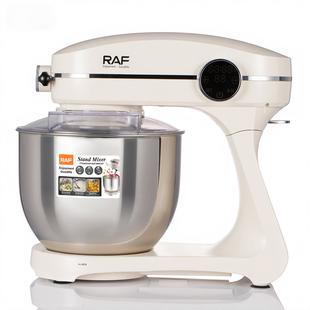 RAF European standard cross-border 7L fully automatic home chef and dough mixer 3-in-1, whipping egg liquid, mincing meat, kneading dough, cream Specification drawing