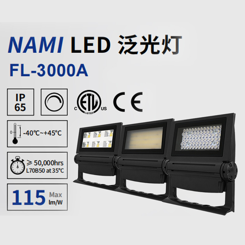 Waterproof LED floodlights, construction site courtyard lighting lamps, outdoor sports field floodlights, engineering searchlights, high-brightness details Picture