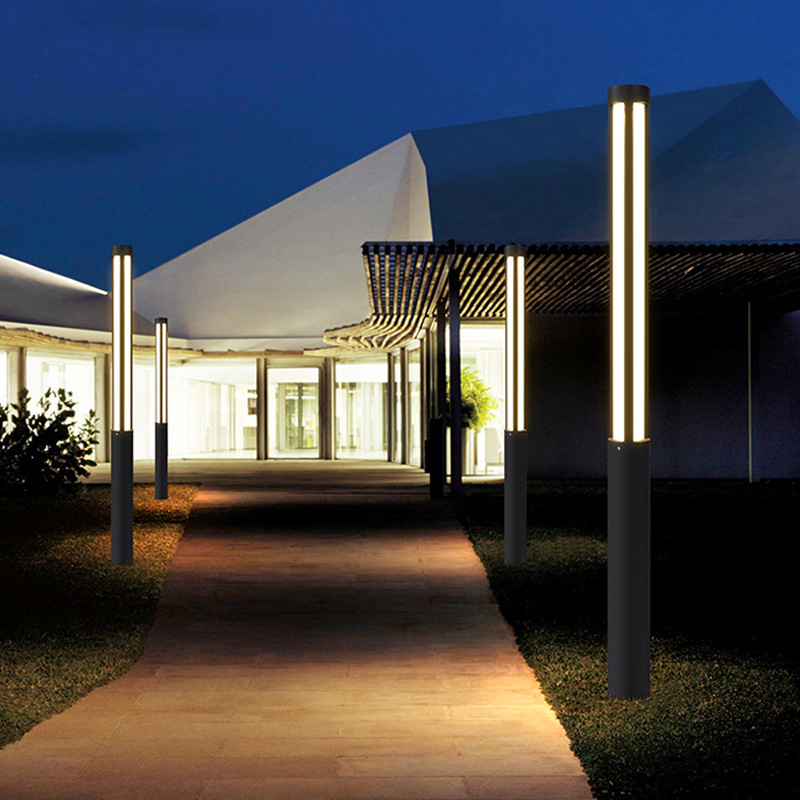 Outdoor 3-meter aluminum LED courtyard landscape lamp column, Chinese-style garden garden lamp, community square street lamp full figure