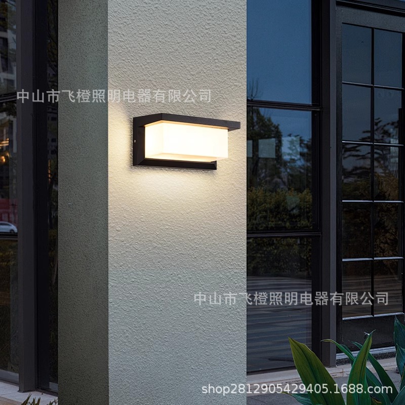 Outdoor wall lamps, waterproof, home staircase corridor, outdoor courtyard, villa entrance sensor lights, garden balcony exterior wall lights details Picture