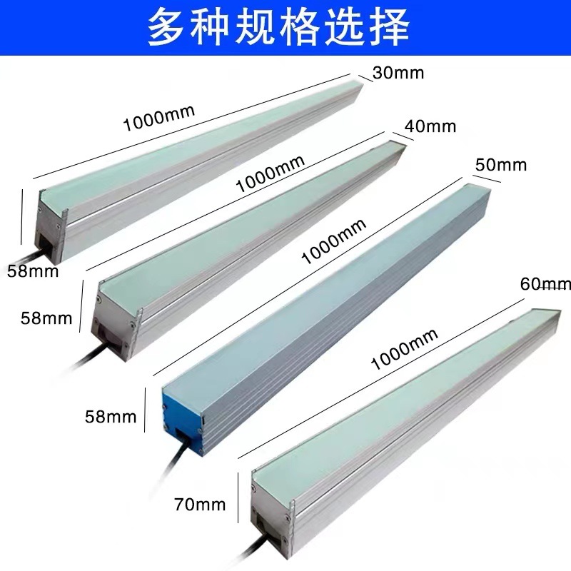 led outdoor embedded strip ground lights, waterproof step lights, indoor strip ground lights, square long strip ground lights Application Scenario