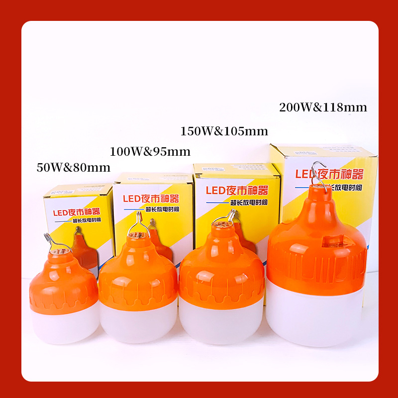 Night market rechargeable bulbs, street lighting wonder lamps, USB street lamps, household outdoor emergency solar bulb lamps Application Scenario