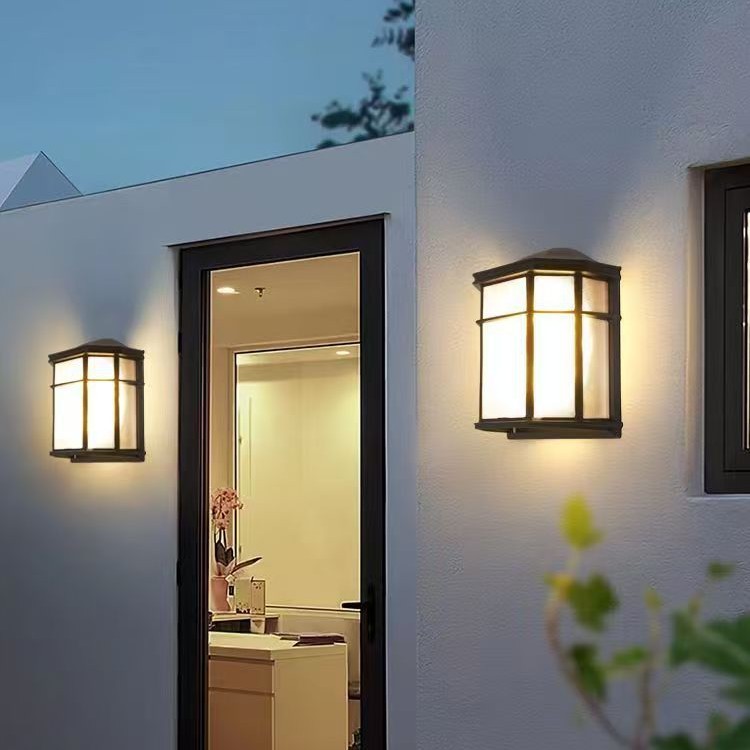 Outdoor villa garden courtyard decoration, waterproof wall lamps, passageways, balconies, corridors, exterior walls, rooms, aluminum material lamps Specification drawing
