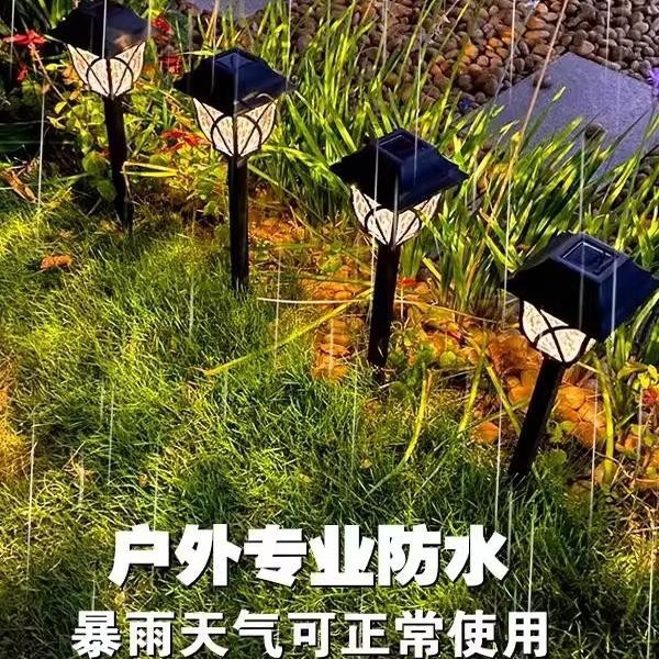 Solar outdoor lights, household courtyard lawn lights, ground plug-in lighting lamps, garden decoration waterproof decorative atmosphere lights details Picture