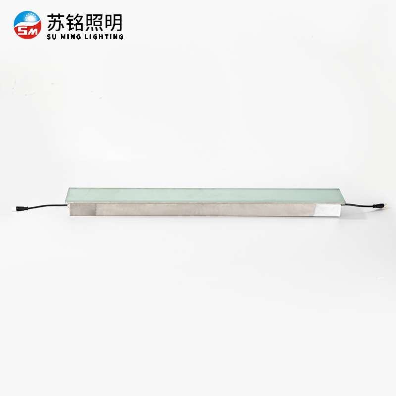 LED square sensor floor tile light, outdoor square landscape luminous floor light, seven-color sensor embedded floor tile light details Picture