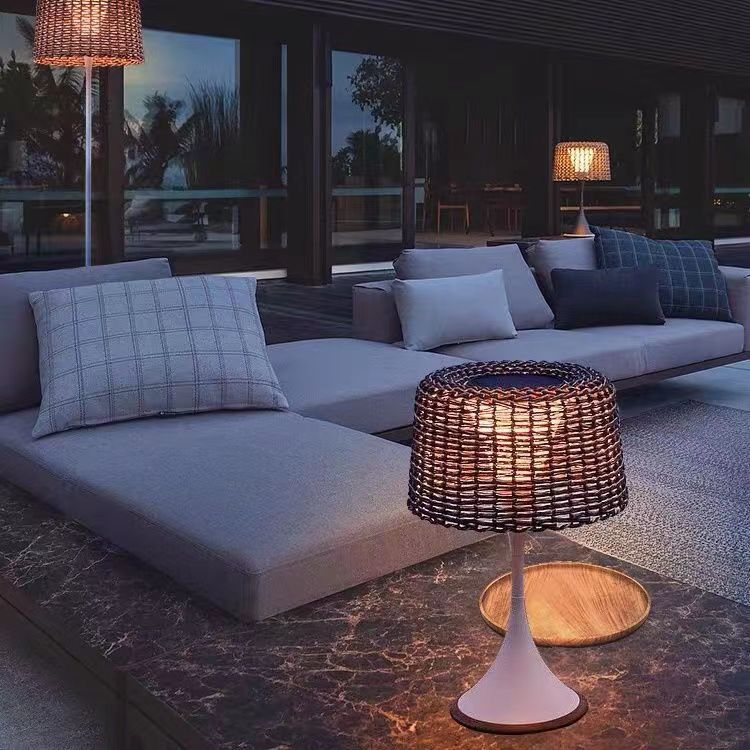 Outdoor lights, solar garden lights, villa garden lawn lights, waterproof balcony remote control floor lights, outdoor ambient lights Application Scenario