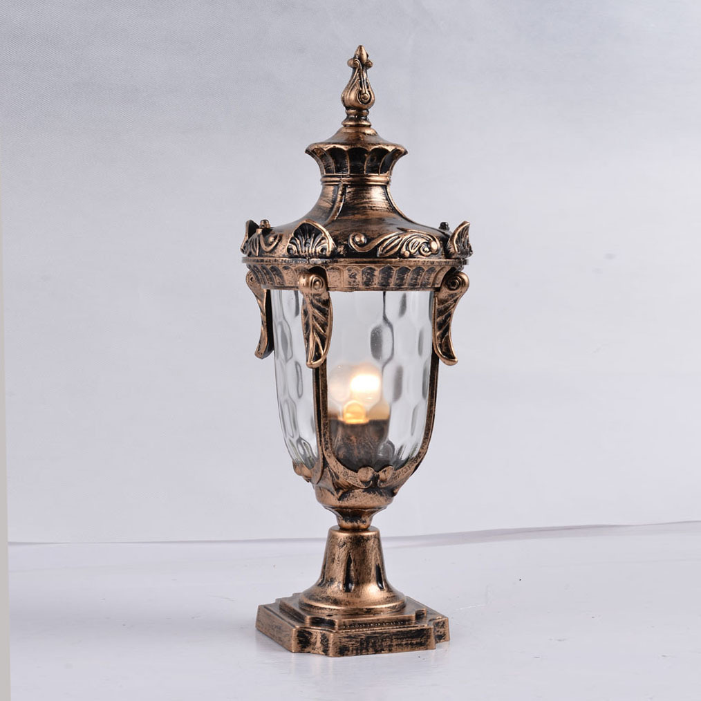 Outdoor fence lights, door post lights, outdoor waterproof column head lights, fence gate, villa, European-style outdoor balcony details Picture