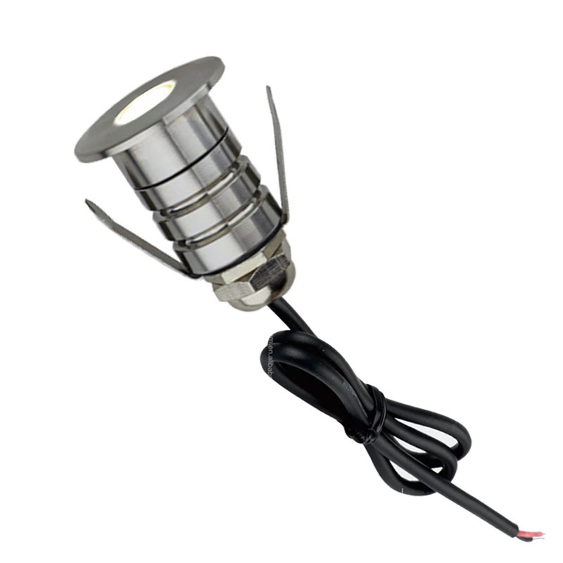 IP67 waterproof star light ground lamp, mini 1W12V square ground lamp, embedded led stainless steel deck lamp Item Picture