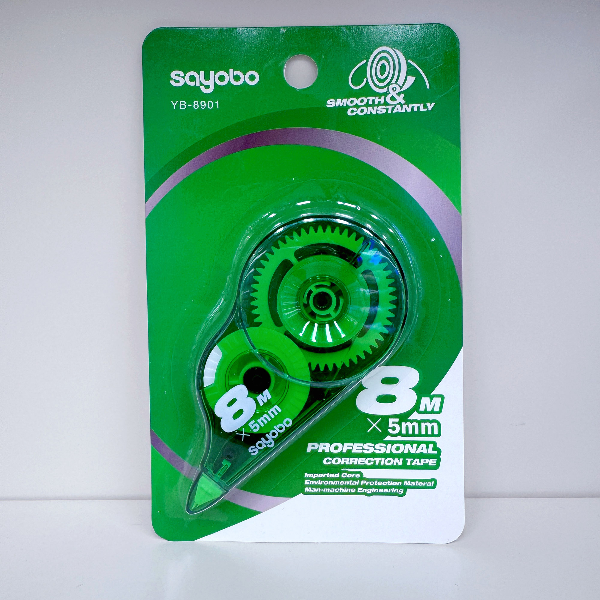 YB-8901 High-quality, large-capacity anti-drop correction tape, 8-meter ultra-thin PET transparent film, easy to use, continuous use, special for students, factory direct sales Item Picture
