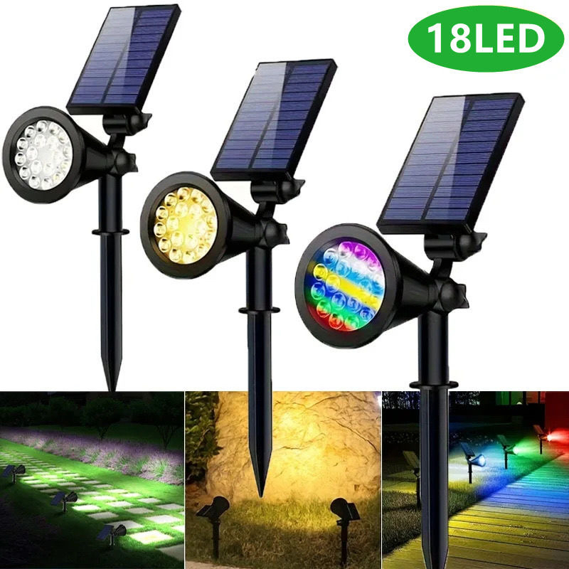 ✅ Solar tree lights, spotlights, outdoor waterproof courtyard lawn insert lights, lawn spotlights, courtyard landscape lights full figure