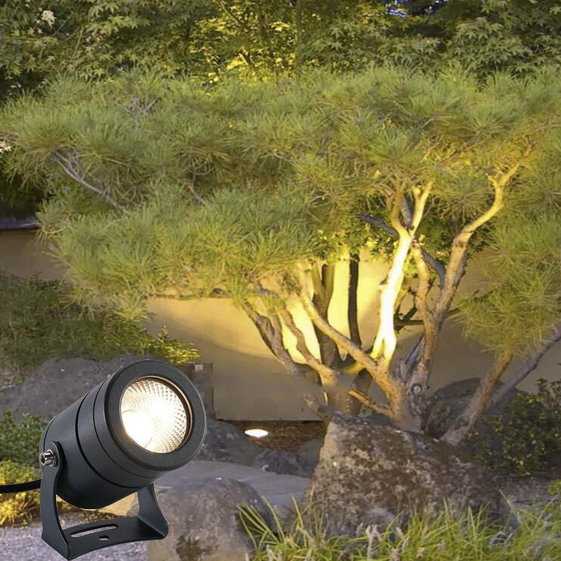 COB tree lighting, ground insert light, led outdoor waterproof villa garden projection light, tree projection light, courtyard landscape projection light details Picture