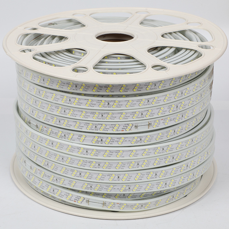 led light strip 2835-12-180, three-row inclined surface mount light strip, outdoor waterproof, festival decorative color light details Picture