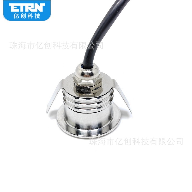 LED outdoor mini waterproof light, guardrail, steel pipe, flat handrail light, stainless steel with 26mm opening, diameter 32mm Application Scenario