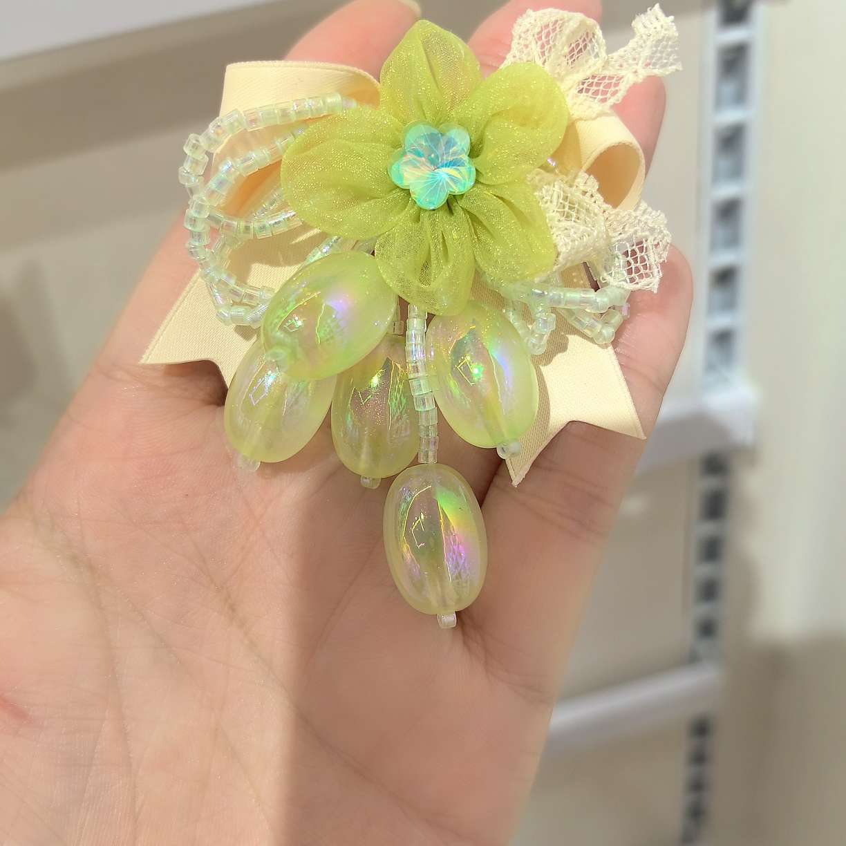 青提皮筋头饰儿童小女孩葡萄发饰可爱甜美百搭头绳发圈