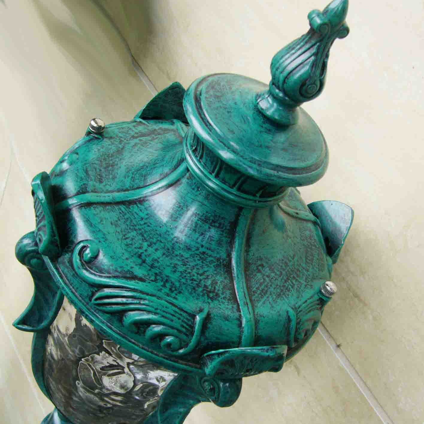 Outdoor fence lights, door post lights, outdoor waterproof column head lights, fence gate, villa, European-style outdoor balcony Specification drawing