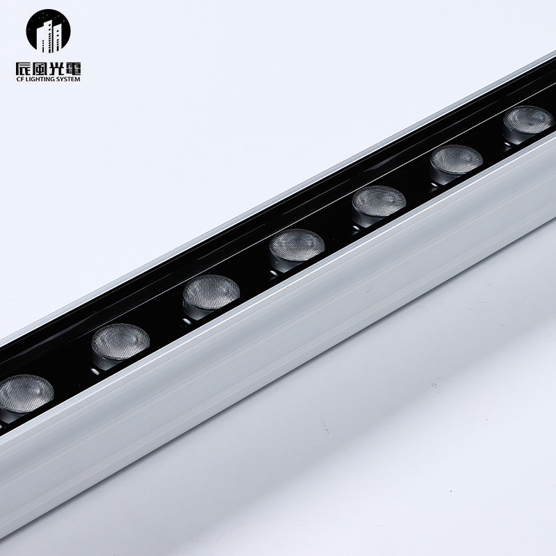 led wall-washing light 220V high voltage, hotel courtyard seven-color contour landscape lighting, outdoor waterproof project line light Specification drawing