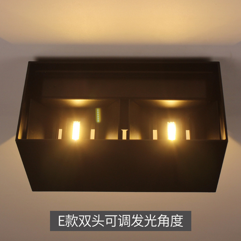 led wall lamp, dimmable, waterproof, four-leaf wall lamp, human body sensor, modern living room, bedroom, corridor, passageway exterior wall lamp Specification drawing