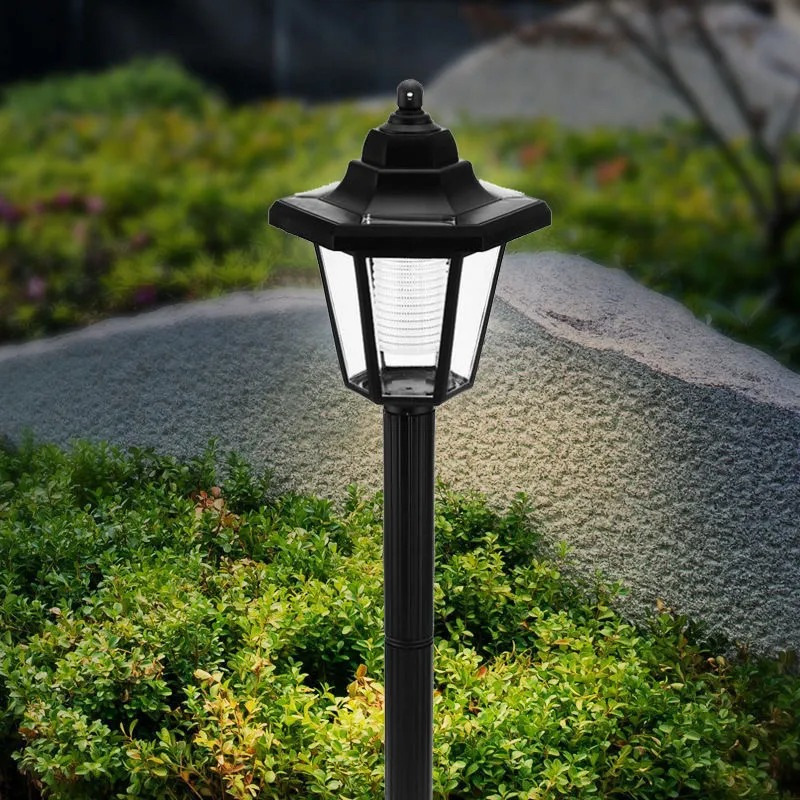 Solar hexagonal palace lamps, garden lamps, outdoor lighting column lamps, lawn lamps, garden villa street lamps, landscape decorative lamps Application Scenario
