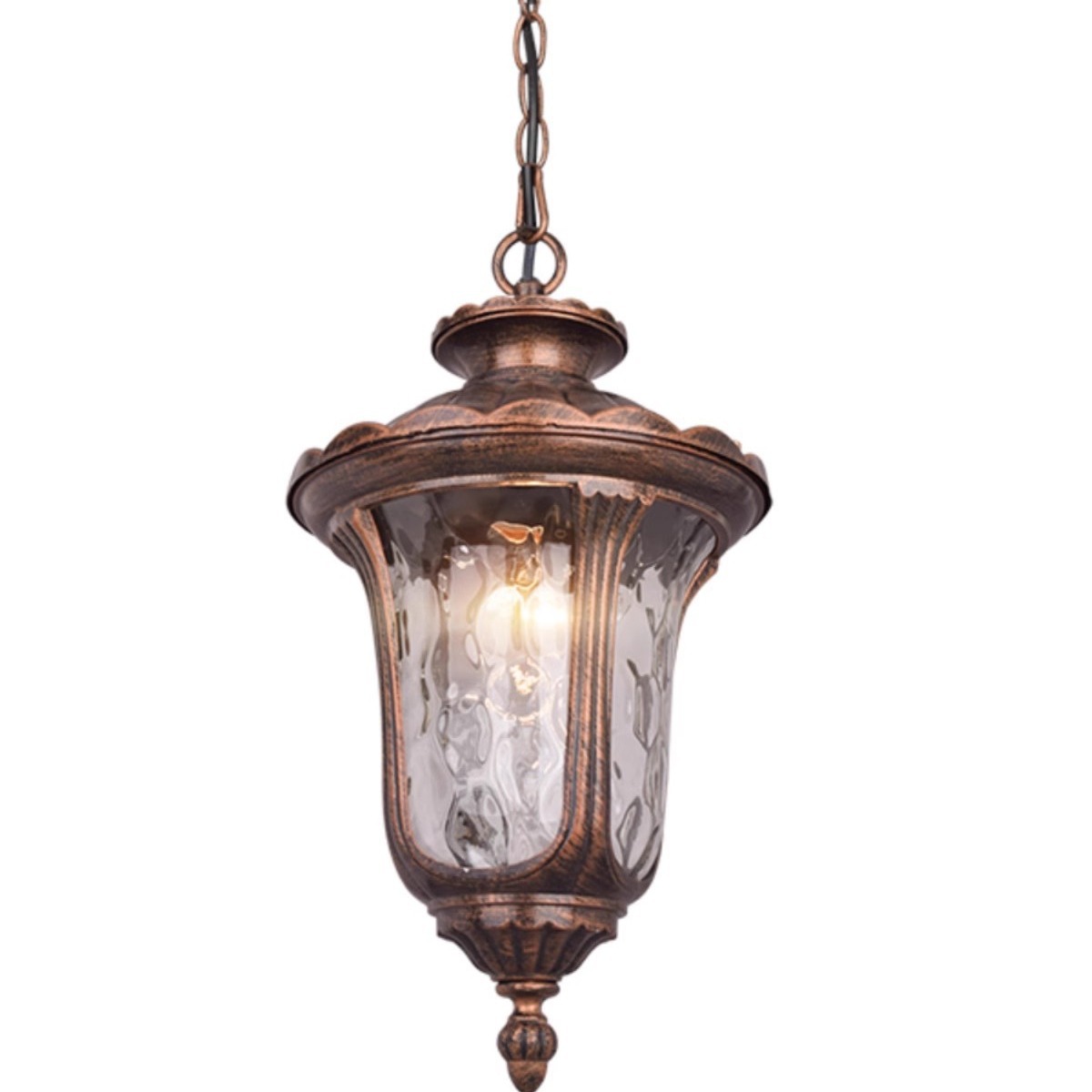 American-style simple outdoor courtyard chandelier, outdoor pavilion, corridor, aisle, balcony light, sunroom, grape trellis, lotus flower light Item Picture