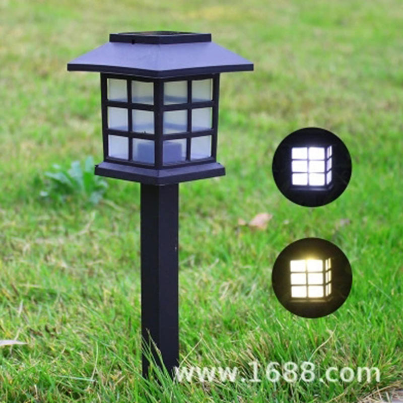 Factory wholesale solar lights, small palace lights, LED garden lights, lawn lights, outdoor small house lights Specification drawing