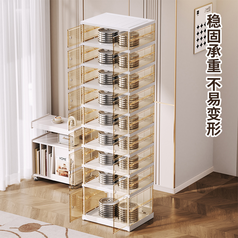 Shenghong Home Furnishing's High-End Shoe Cabinet, Multi-Layer Transparent Shoe Box, Folding, Starting From One Piece, No Installation Required, Home Shoe Storage Box, Integrated Shoe Rack Specification drawing