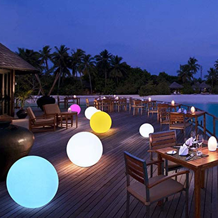 LED inflatable balls, RGB swimming pool, seven-color Christmas pond decorative lights, hanging lights, float lights, swimming pool lights Application Scenario