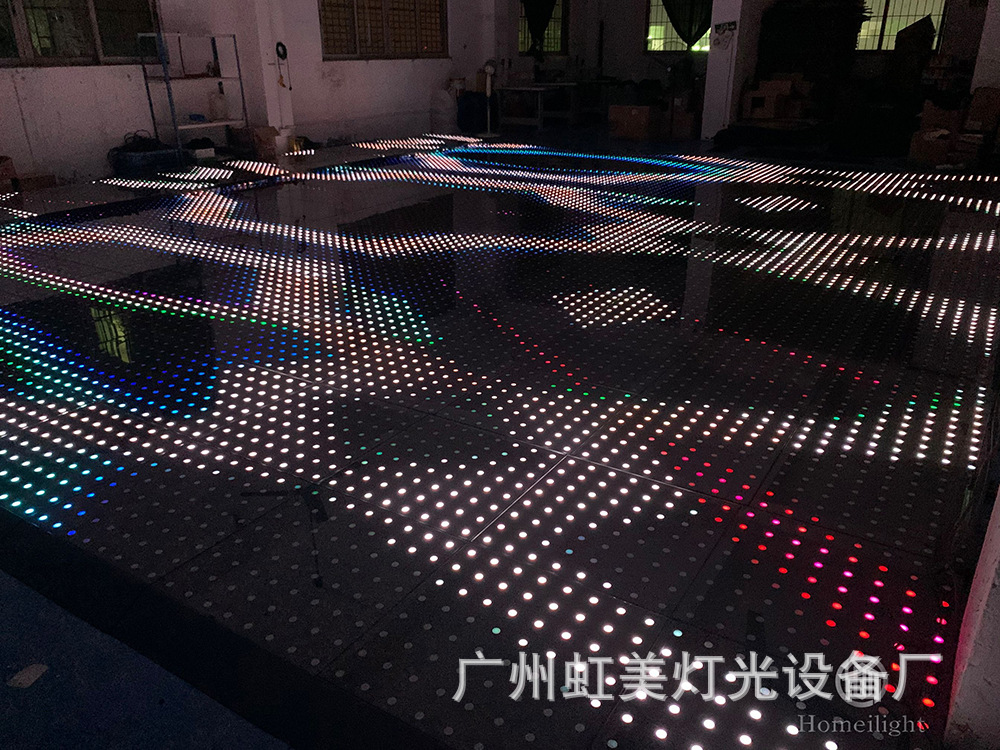 Hongmei Factory directly sells a large quantity of LED floor tiles, 64-pixel video, bar and dance lights Specification drawing