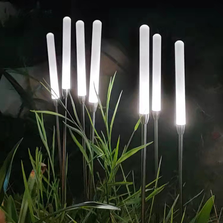 LED acrylic reed lamp, frosted acrylic rod, outdoor waterproof courtyard garden decorative lamp, ground insertion lawn lamp full figure