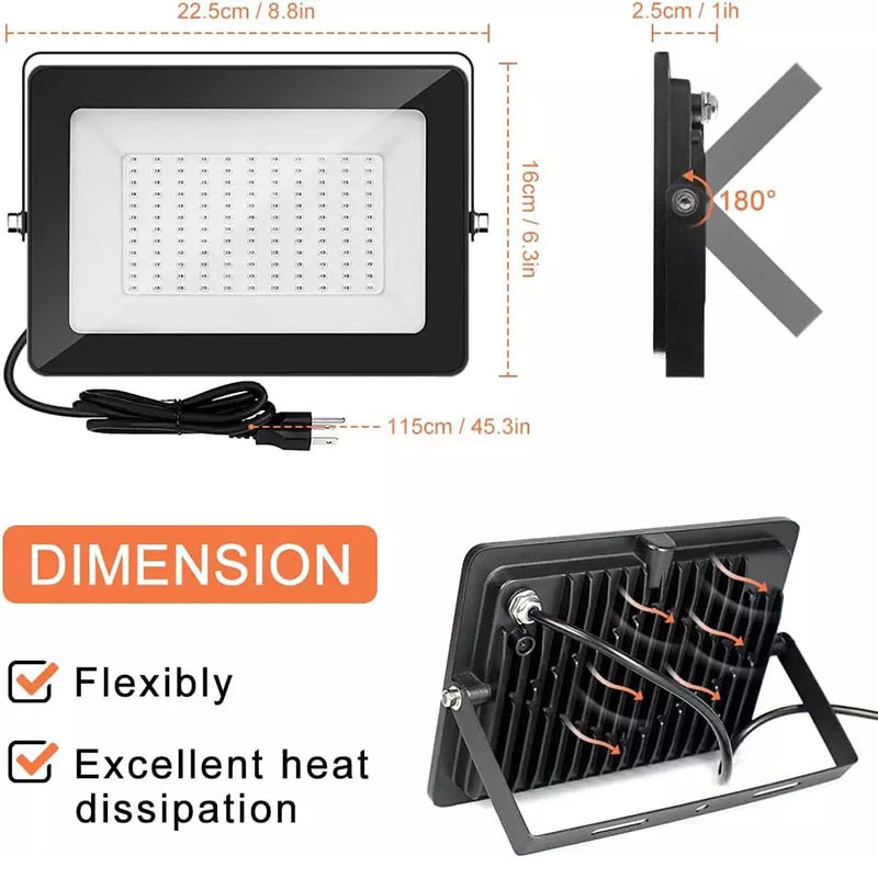 Amazon UV lamp, Purple light 395UV curing lamp, outdoor waterproof party stage black light, floodlight Item Picture