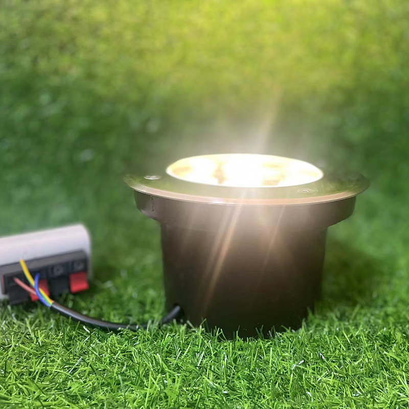 Cross-border exclusive LED embedded outdoor waterproof tree lighting, 304 stainless steel square embedded light details Picture