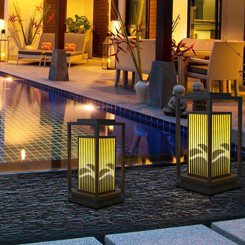 Column head lights, outdoor waterproof door column lights, villa courtyard lights, column wall lights, garden gate outdoor landscape lights 02 Application Scenario