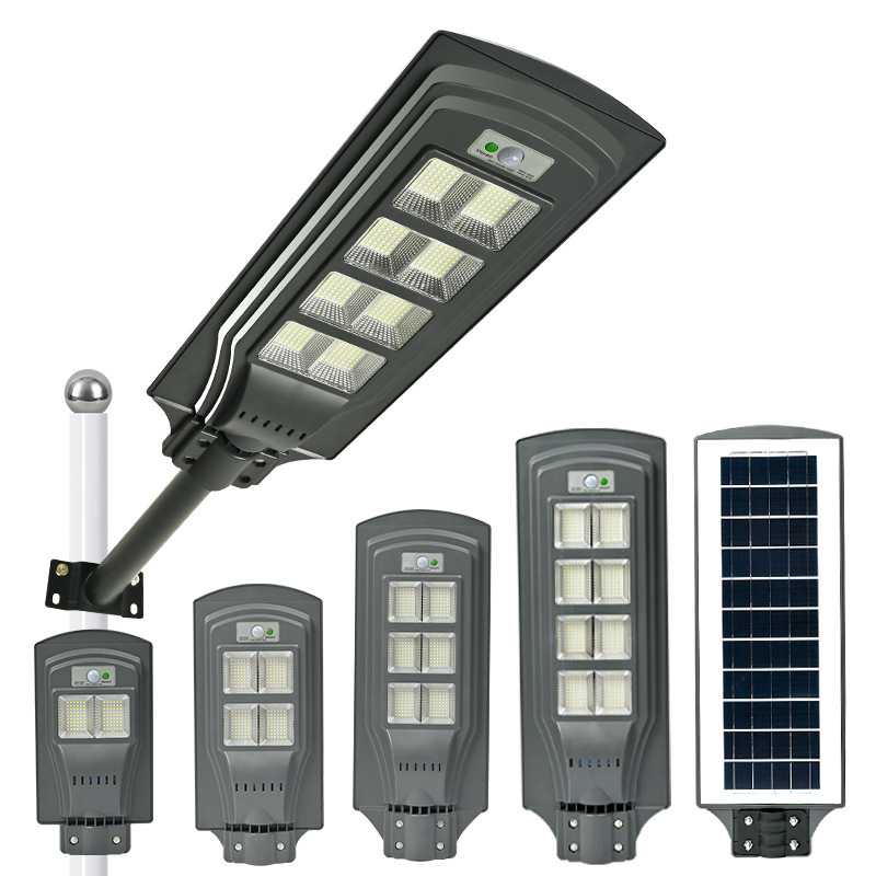 Outdoor solar courtyard street lamps, integrated floodlights, human body sensor LED lights, new rural Zhongshan source Item Picture